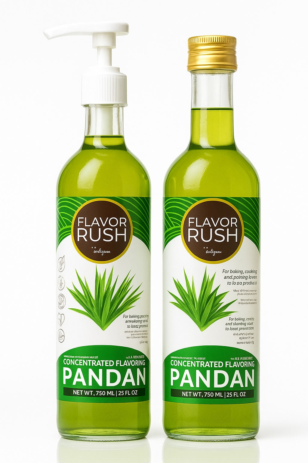 Flavor Rush Pandan Concentrated Flavor — 750 mL
